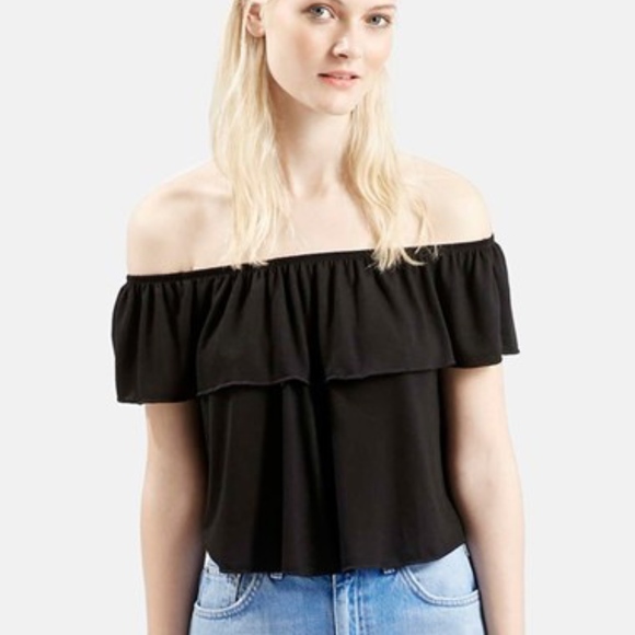 Topshop Tops - TOPSHOP OFF THE SHOULDER TOP